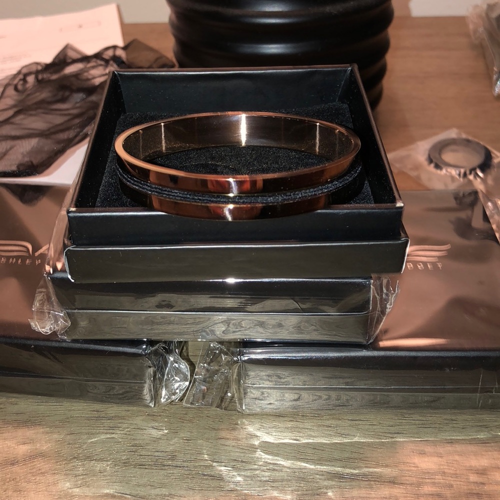 Ashley Bridget hair tie bangle - rose gold